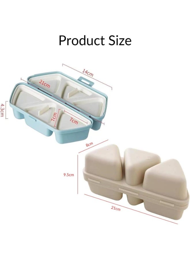 LYNLYN 6-in-1 Onigiri Rice Ball Mold, Triangle Sushi Maker with Non-Stick Design, Multifunctional Rice Mold for Bento, Lunch Boxes and Easy Storage - Image 2